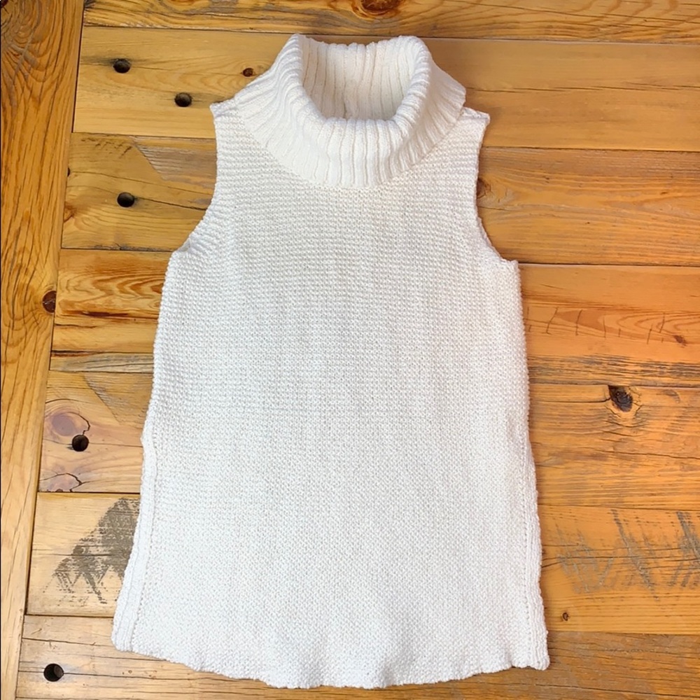 Soft Surroundings Cowl Neck Knit Sweater Vest